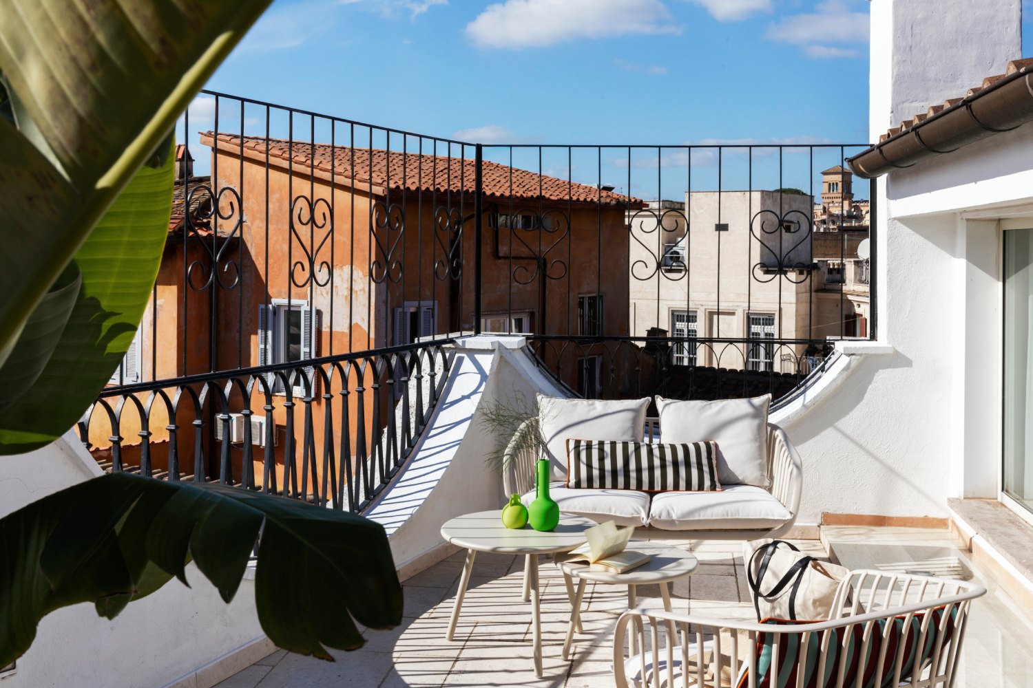 General view of the Junior Suite room terrace - Barberini Retreat Boutique Hotel, BZAR hotels in Rome
