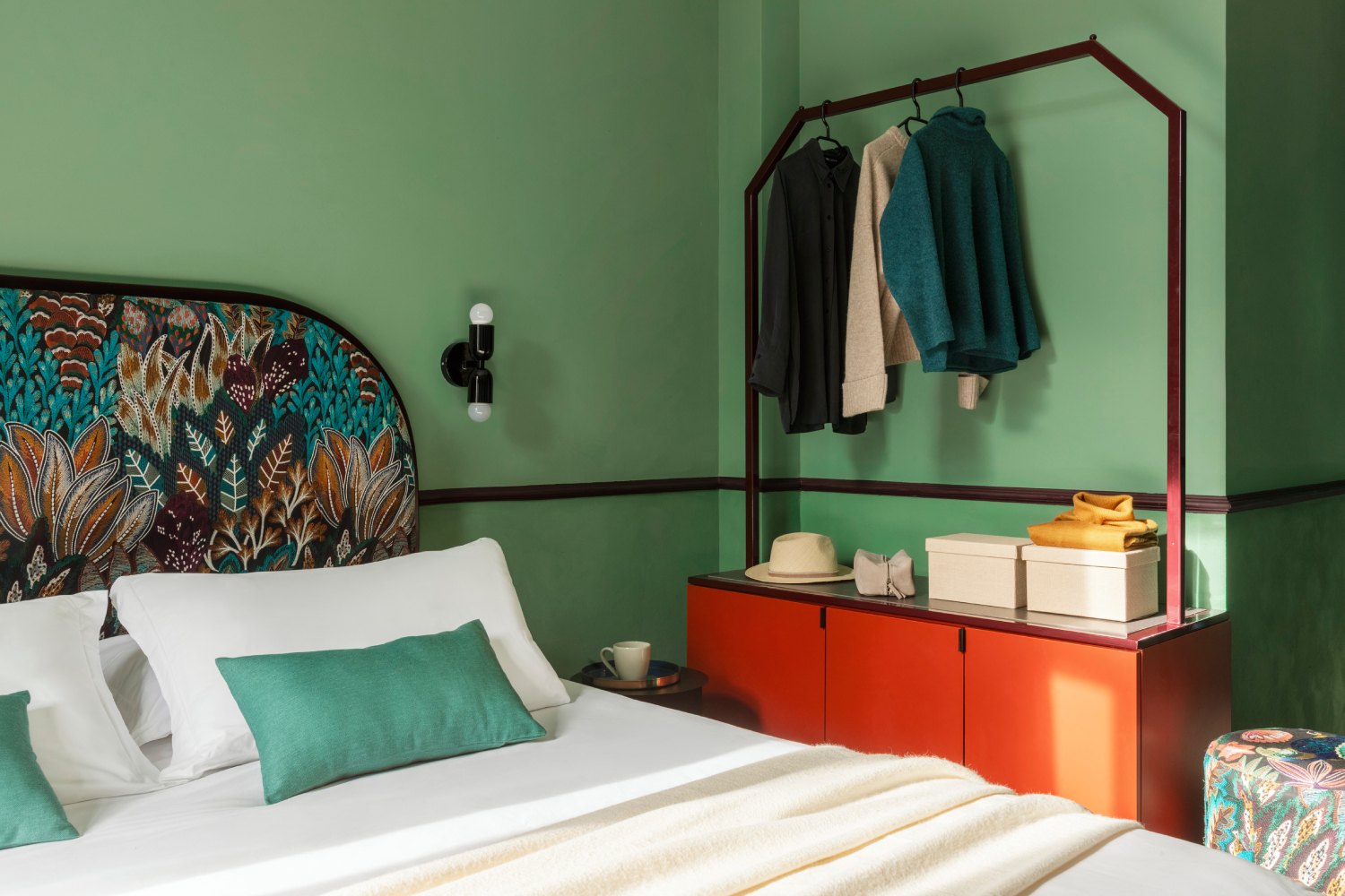 Close-up of the double bed in the Small room - Barberini Retreat Boutique Hotel, BZAR hotels in Rome